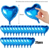 Metalize Mavi Kalp Folyo Balon - 3