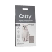 Catty Natural Parfümsüz Bentonit Kedi Kumu 10 Lt - Mükemmel Topaklaşma ve Koku Kontrolü - 1