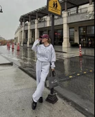 V Yaka  Sweat Takım - Gri - 2