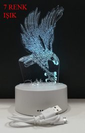 3d Işıklı Kartal Gece Lambası - 1