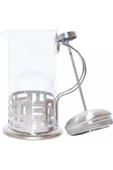 Pazariz Home Cam Üzeri Metal Kaplama French Press Filtre Kahve & Bitki Çayı Demliği 350 Ml. - 2