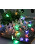 Pazariz 5 Metre 20 Yıldız Led /rgb /çakarlı/ Şeffaf Kablo / Yılbaşı Süsü thumbnail 3