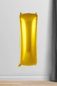 Pazariz I Harfi Folyo Balon Gold 100 Cm 40 Inç 1 Metre Altın thumbnail 1