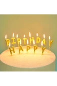 Pazariz Happy Birthday Harf Mum Gold Renkli - 3