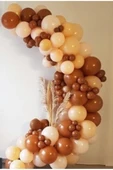 Pazariz Çikolata/karamel Kahve - Ten Rengi Balon Zinciri 150 Adet - 1