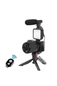 Pazariz Video Fotoğraf Çekim Bluetooth Kumandalı Işık Ring Setcanlı Yayın Vlog Konferans Videosu - 1