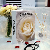 Chanel, Rose - Cream, Openable Decorative Book Box, Fashion Fake Books, Home Decor - 1