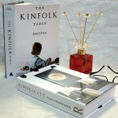 Simplicity & Kinfolk Openable Decorative Book Box, Fashion Fake Books, Home Decor, Set of Two - 2