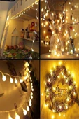 Pazariz Peri Led Işık 10 Metre (sarı) Pilli Led thumbnail 2