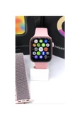 Pazariz G68l Smart Watch Çift Tuş Aktif -çift Kordon Akıllı Saat-rose thumbnail 1