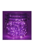 Pazariz 10 Metre Peri Led Çok Amaçlı Yılbaşı Parti Dekoratif Aydınlatma - Mor thumbnail 3