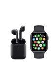 Pazariz Akıllı Saat T500 Ve  12 Kablosuz Kulaklık Siyah thumbnail 2