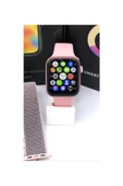 Pazariz G68l Smart Watch Çift Tuş Aktif -çift Kordon Akıllı Saat-rose thumbnail 1