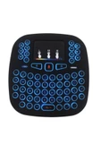 Pazariz 2.4ghz I18 Mini Kablosuz Klavye Touch Pad Işıklı Klavye - 1