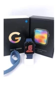 Pazariz G68l Smart Watch 6s Akıllı Saat Yan Tuşlar Aktif Uygulama – Çift Kordon Mavi - 2