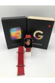 Pazariz G68l Smart Watch 6s Akıllı Saat Konuşma Özellikli Türkçe Menü Yan Tuşlar Aktif Kırmızı thumbnail 1