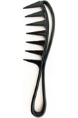 Pazariz Profesyonel Hydra Dalgalı Saç Tarağı Karbon Siyah Saç Tarak - 1
