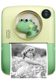 Pazariz Anlık Termal Yazıcılı Dijital Çocuk Kamerası 2.0 İnç HD Instant Photo Printer Camera Yeşil - 1