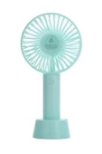 Pazariz Şarjlı Fan Mini Taşınabilir El Ve Masa Üstü Vantilatör (beyaz) thumbnail 2