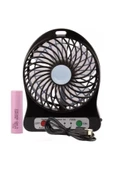 Pazariz Pilli Şarjlı On/off Tuşlu Usb Vantilatör (pvc Kasa) Uyumlu thumbnail 3