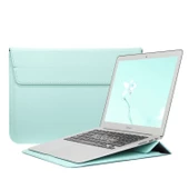 Deri El Çantası Laptop Çantası Bilgisayar Kılıfı Macbook Çantası 13 inç Notebook Kılıfı Su Geçirmez - 6