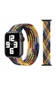 Pazariz Apple Watch Uyumlu Uyumlu 42 / 44mm Örgülü Esnek Kordon thumbnail 1