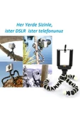 Pazariz Cep Telefonlari & Digital Camera Uyumlu 25cm Ahtapot Tripod 2in1 thumbnail 3