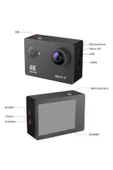 Pazariz Angeleye Ks-504 Authentic H9 4k Ultra Hd Wifi 2inç Aksiyon Kamera - 3