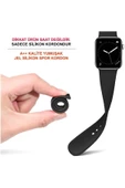 Pazariz Apple Watch Uyumlu Kayış 7 - 6 - Se - 5 - 4 - 3 - 2 - 1 42mm 44mm - Açık Kırmızı thumbnail 2