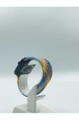Pazariz Apple Watch Uyumlu Uyumlu 38 / 40mm Örgülü Esnek Kordon thumbnail 3