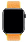 Pazariz Apple Watch Uyumlu 1-2-3-4-5-6-7-se Serisi 38mm - 40mm -41mm Uyumlu Spor Kumaş Kordon thumbnail 2