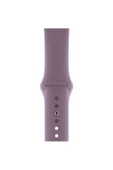 Pazariz Apple Watch Uyumlu 38 - 40 Mm Spor Kordon Silikon Kayış Lila - 2
