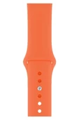 Pazariz Apple Watch Uyumlu 3 4 5 6 7 8 Se Delikli 38 40 41mm Kordon Kayış Bileklik Klasik Silikon - 1