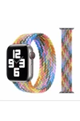 Pazariz Apple Watch Uyumlu Uyumlu 38 / 40mm Örgülü Esnek Kordon thumbnail 1