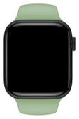 Pazariz Apple Watch Uyumlu 3 4 5 6 7 8 Se Delikli 38 40 41mm Kordon Kayış Bileklik Klasik Silikon thumbnail 2