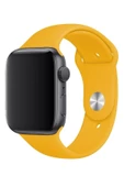 Pazariz Apple Watch Uyumlu Kordon 1 2 3 4 5 6 7 Se Seri 38 Mm/40 Mm/41mm Silikon Kordon Kayış thumbnail 3