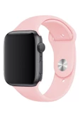 Pazariz Apple Watch Uyumlu Kordon 1 2 3 4 5 6 7 Se Seri 38 Mm/40 Mm/41mm Silikon Kordon Kayış thumbnail 3