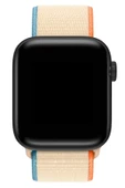 Pazariz Apple Watch Uyumlu 1-2-3-4-5-6-7-se Serisi 38mm - 40mm -41mm Uyumlu Spor Kumaş Kordon thumbnail 2