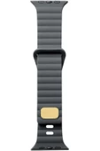 Pazariz Apple Watch Uyumluseries 8 45mm Kordon Silikon Metal Tokalı Ayarlanair Krd73 Gri thumbnail 1