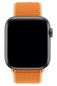 Pazariz Apple Watch Uyumlu 1-2-3-4-5-6-7-se Serisi 38mm - 40mm -41mm Uyumlu Spor Kumaş Kordon thumbnail 2
