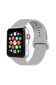 Pazariz Apple Watch Uyumlu Kordon 2 3 4 5 Seri 42 Mm Ve 44 Mm Silikon Kordon Kayış thumbnail 1