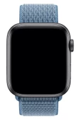Pazariz Apple Watch Uyumlu 1-2-3-4-5-6-7-se Serisi 42mm - 44mm - 45mm Uyumlu Spor Kumaş Kordon thumbnail 2