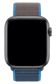 Pazariz Apple Watch Uyumlu 1-2-3-4-5-6-se-7 Serisi 42mm - 44mm - 45mm Uyumlu Spor Kumaş Kordon thumbnail 2