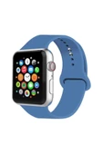 Pazariz Apple Watch Uyumlu Kordon 2 3 4 5 Seri 38 Mm Ve 40 Mm Silikon Kordon Kayış thumbnail 1