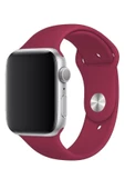 Pazariz Apple Watch Uyumlu 3 4 5 6 7 8 Se Delikli 42 44 45mm Spor Slikon Kordon Kayış Bileklik thumbnail 3