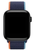 Pazariz Apple Watch Uyumlu 1-2-3-4-5-6-se-7 Serisi 42mm - 44mm - 45mm Uyumlu Spor Kumaş Kordon thumbnail 2