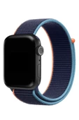 Pazariz Apple Watch Uyumlu 1-2-3-4-5-6-7-se Serisi 38mm - 40mm -41mm Uyumlu Spor Kumaş Kordon thumbnail 3
