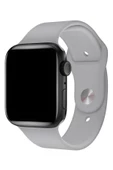 Pazariz Apple Watch Uyumlu 3 4 5 6 7 8 Se Delikli 42 44 45mm Kordon Kayış Bileklik Klasik Silikon thumbnail 2