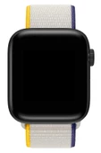 Pazariz Apple Watch Uyumlu 1-2-3-4-5-6-7-se Serisi 42mm - 44mm - 45mm Uyumlu Spor Kumaş Kordon thumbnail 2