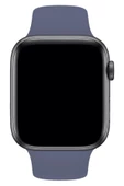 Pazariz Apple Watch Uyumlu 3 4 5 6 7 8 Se Delikli 38 40 41mm Kordon Kayış Bileklik Klasik Silikon - 2